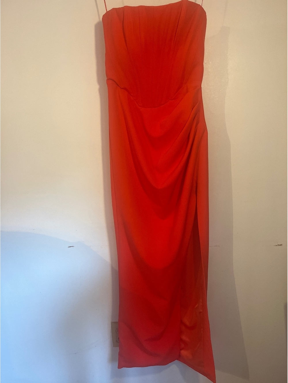 Bardot women’s extra small US 2 top orange corset a slit dress